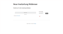 Desktop Screenshot of inselzeitung.blogspot.com