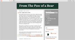 Desktop Screenshot of pawofabear.blogspot.com