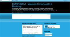 Desktop Screenshot of comunicult.blogspot.com