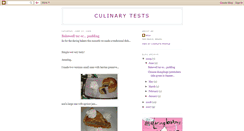 Desktop Screenshot of culinarytests.blogspot.com