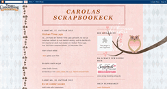 Desktop Screenshot of carolas-basteleck.blogspot.com