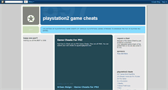 Desktop Screenshot of playstation2-gamecheats.blogspot.com