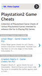Mobile Screenshot of playstation2-gamecheats.blogspot.com