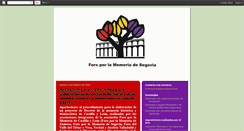 Desktop Screenshot of foromemoriasegovia.blogspot.com