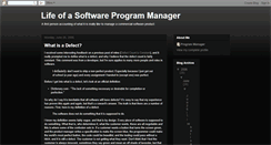 Desktop Screenshot of lifeofaprogrammanager.blogspot.com