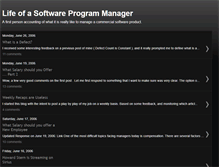 Tablet Screenshot of lifeofaprogrammanager.blogspot.com