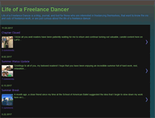 Tablet Screenshot of lifeofafreelancedancer.blogspot.com