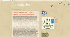 Desktop Screenshot of dailychoosingjoy.blogspot.com