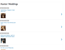 Tablet Screenshot of hunterweddings.blogspot.com