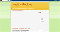 Desktop Screenshot of healthyrecipesnow.blogspot.com