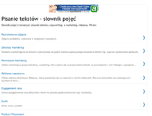 Tablet Screenshot of pisanietekstow.blogspot.com
