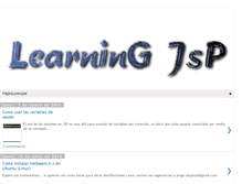 Tablet Screenshot of learningjsp.blogspot.com