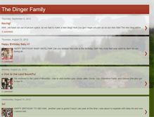 Tablet Screenshot of dingerfamilyblog.blogspot.com