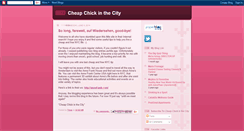 Desktop Screenshot of cheapchickinthecity.blogspot.com