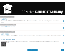 Tablet Screenshot of denhamgarmentlibrary.blogspot.com