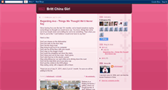 Desktop Screenshot of brittchinagirl.blogspot.com