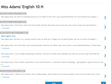 Tablet Screenshot of missadamsenglish10h.blogspot.com
