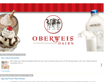 Tablet Screenshot of oberweisdairy.blogspot.com