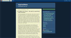 Desktop Screenshot of inspired2work.blogspot.com