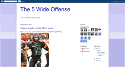 Desktop Screenshot of fivewideoffense.blogspot.com