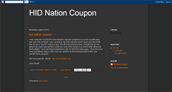 Desktop Screenshot of hidnationcoupon.blogspot.com