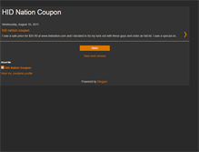 Tablet Screenshot of hidnationcoupon.blogspot.com