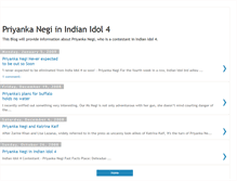 Tablet Screenshot of priyankanegi-indianidol4.blogspot.com