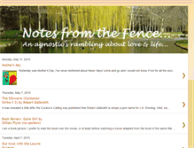 Tablet Screenshot of notesfromthefence.blogspot.com