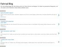 Tablet Screenshot of fahrrad-blog.blogspot.com