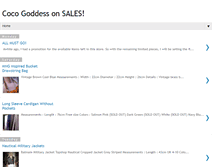 Tablet Screenshot of cocogoddessonsales.blogspot.com