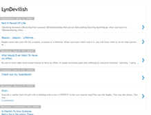 Tablet Screenshot of lyndevilish.blogspot.com