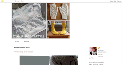 Desktop Screenshot of fieldwonderful.blogspot.com