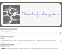 Tablet Screenshot of culinaryprincess.blogspot.com