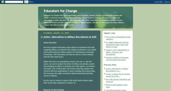 Desktop Screenshot of educatorsforchange.blogspot.com