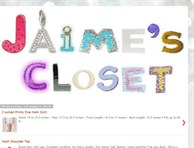 Tablet Screenshot of jaime-closet.blogspot.com