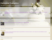 Tablet Screenshot of cerimonialevangelico.blogspot.com