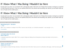 Tablet Screenshot of ifiknewwhat.blogspot.com