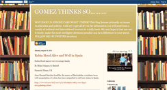 Desktop Screenshot of gomezthinksso.blogspot.com