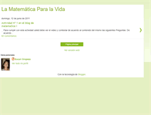 Tablet Screenshot of lamatematicaparalavida.blogspot.com