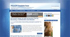 Desktop Screenshot of pccare247complaints.blogspot.com