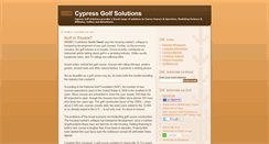 Desktop Screenshot of cypgolf.blogspot.com