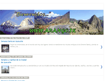 Tablet Screenshot of huamanga-ayacucho-peru.blogspot.com