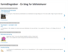 Tablet Screenshot of formidlingsideer.blogspot.com