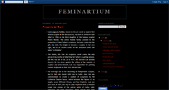 Desktop Screenshot of feminartium.blogspot.com