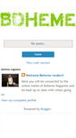 Mobile Screenshot of bohememagazine.blogspot.com