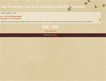 Tablet Screenshot of low-cost-healthinsurance-sanfrancisco.blogspot.com