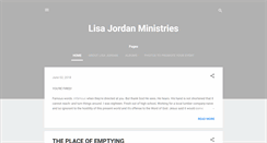 Desktop Screenshot of lisajordanministries.blogspot.com