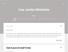 Tablet Screenshot of lisajordanministries.blogspot.com