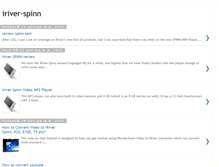 Tablet Screenshot of iriver-spinn.blogspot.com