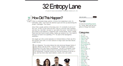 Desktop Screenshot of 32entropylane.blogspot.com